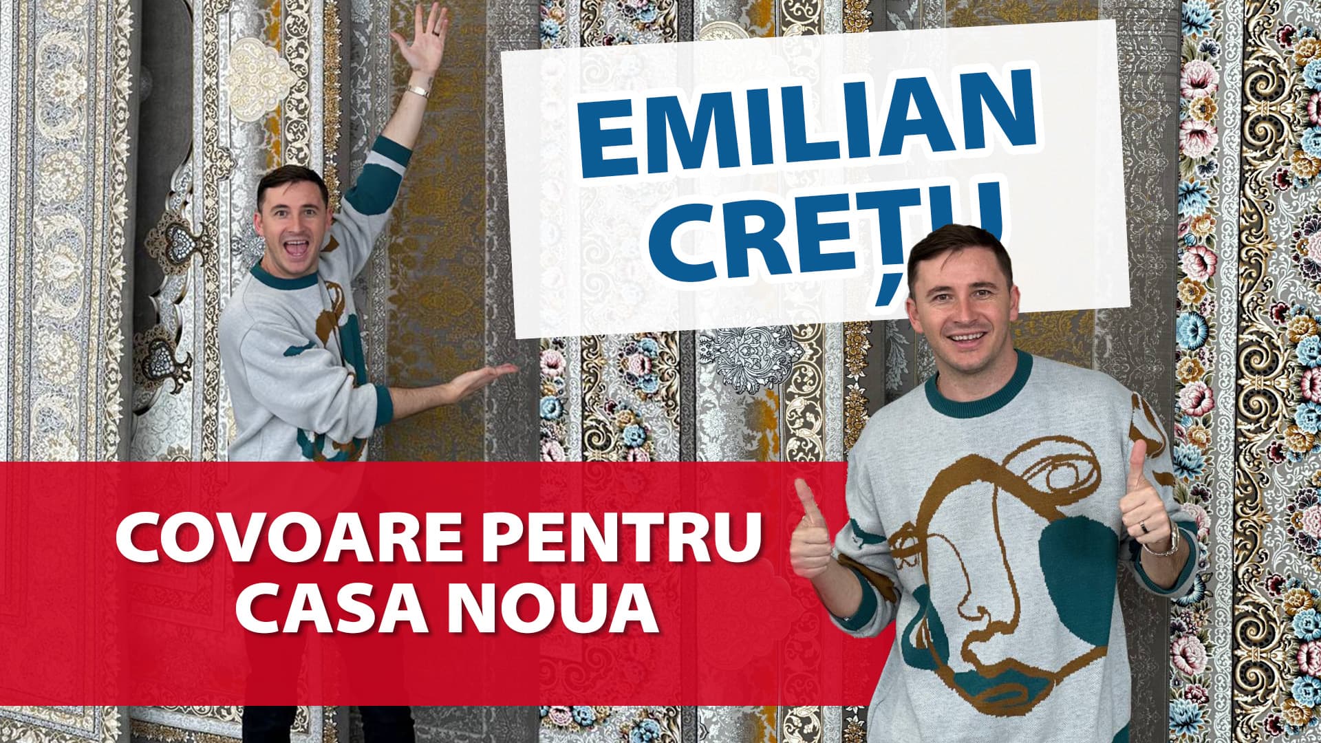 Emilian Crețu și-a ales covoarele pentru casa noua…